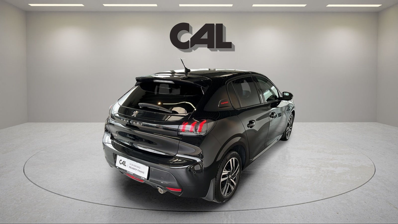 Sort Peugeot 208 fra 2020