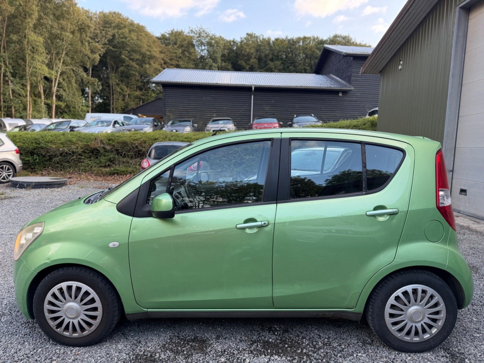 Grøn Suzuki Splash fra 2008