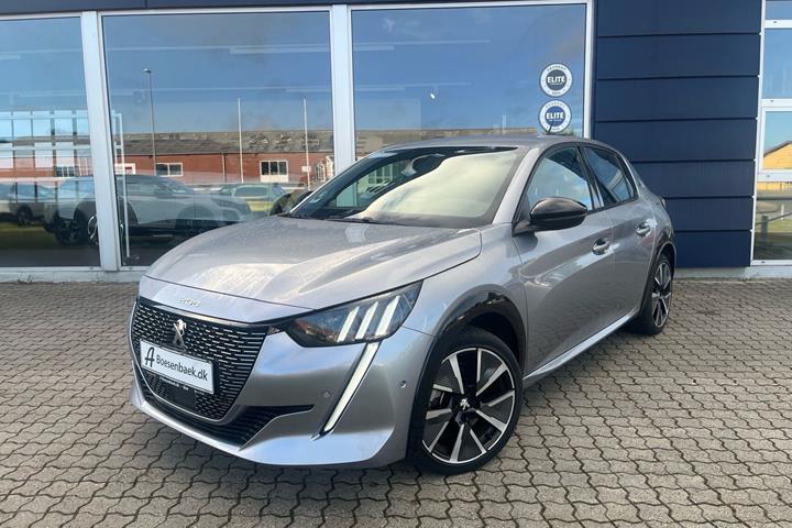 Grå Peugeot e-208 fra 2022