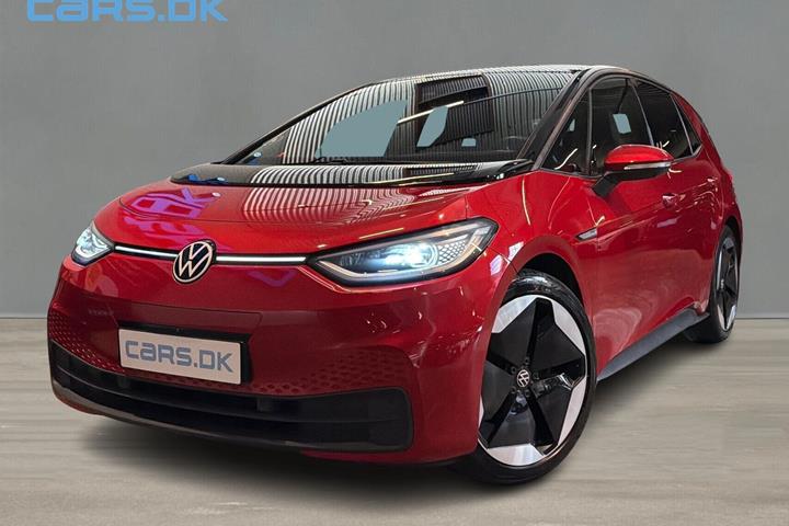 Rød VW ID.3 fra 2022 set udefra