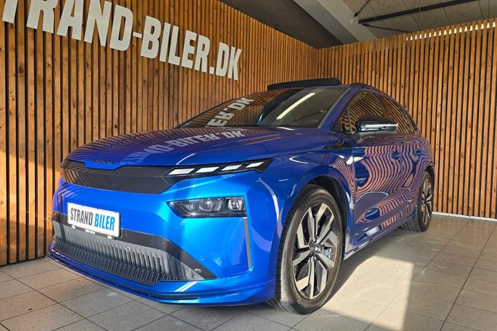 Blå Skoda Enyaq fra 2026