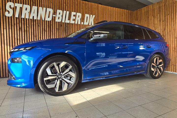 Blå Skoda Enyaq fra 2026