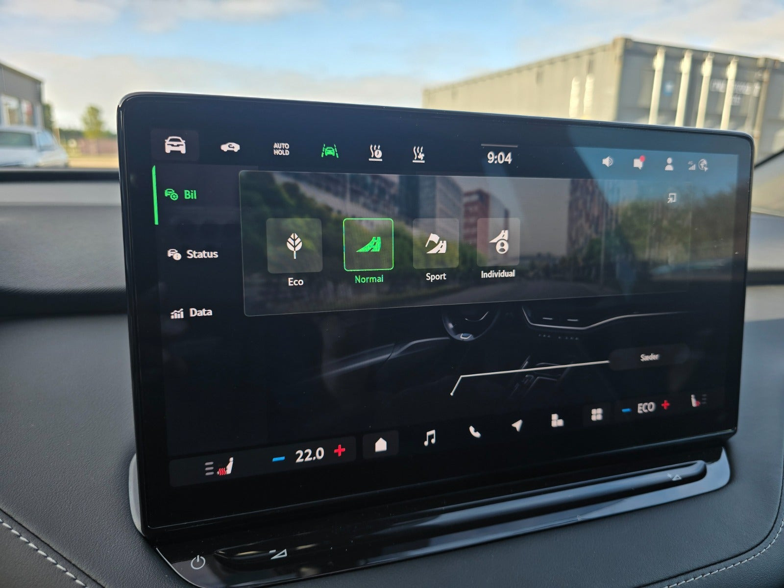 Blå Skoda Enyaq fra 2026