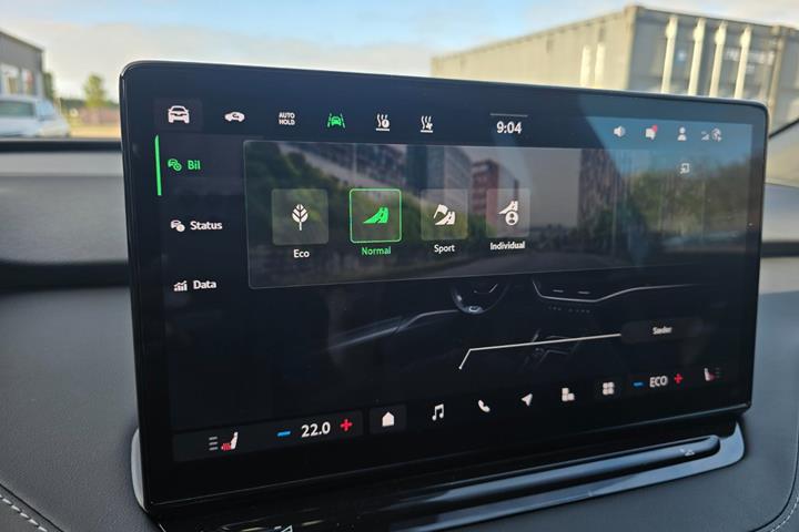 Blå Skoda Enyaq fra 2026