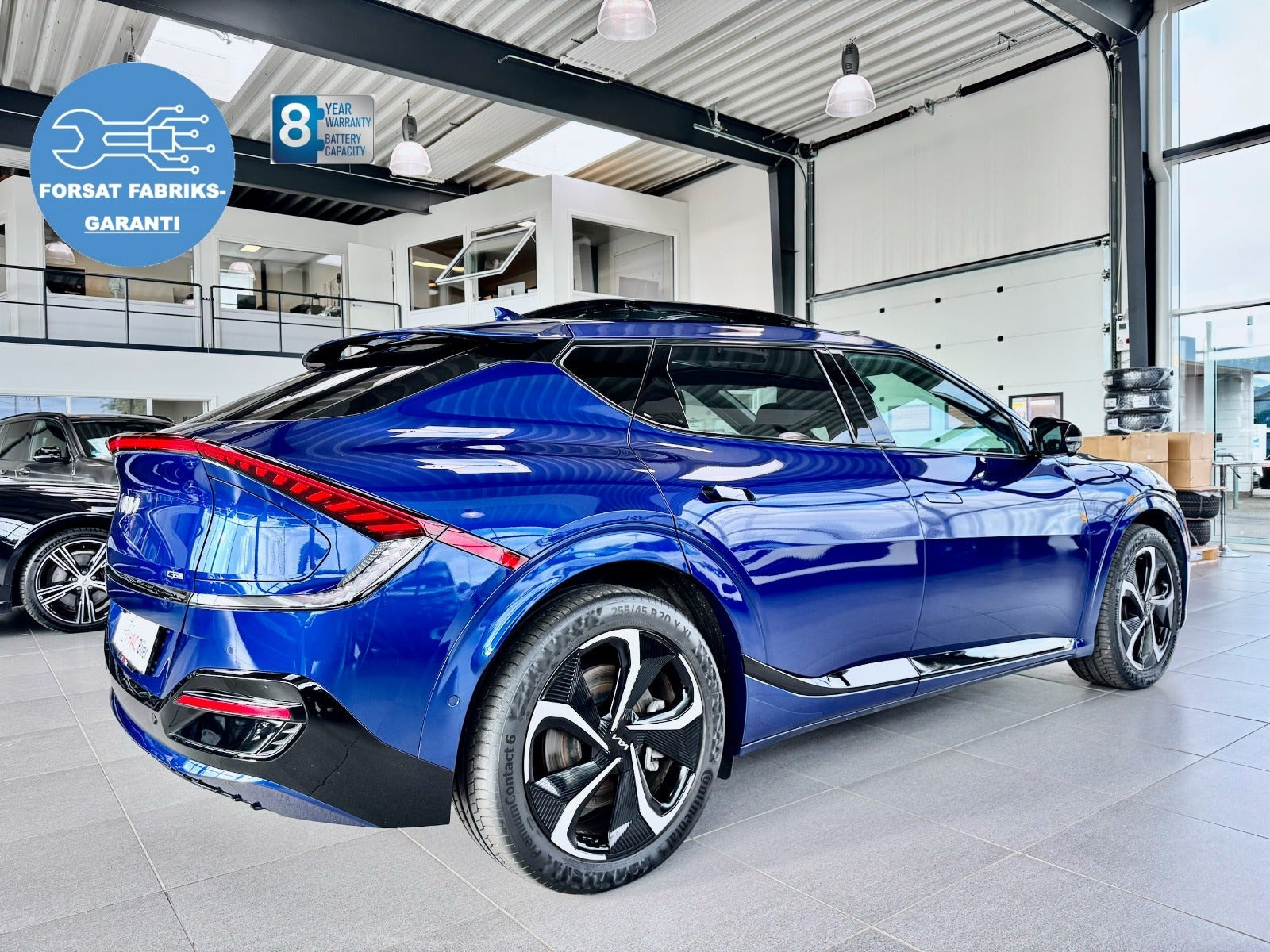 Blå Kia EV6 fra 2024