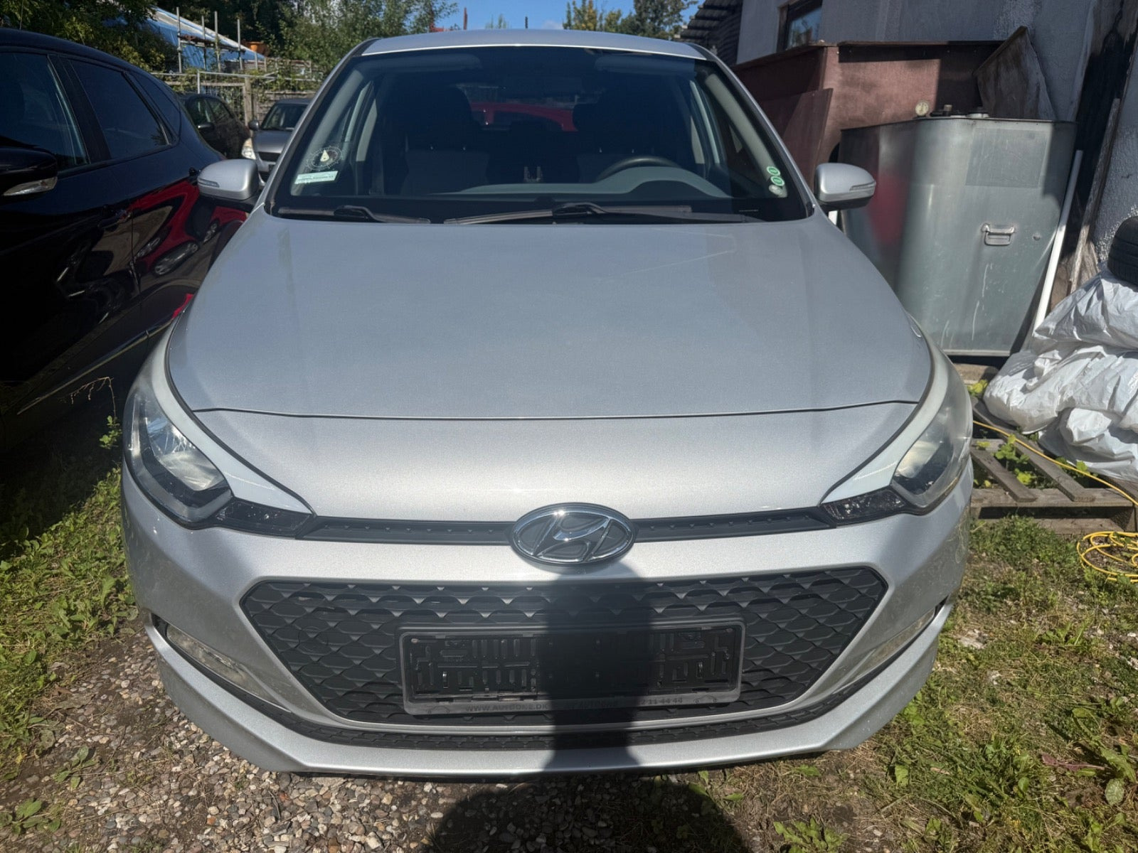 Sølv Hyundai i20 fra 2016