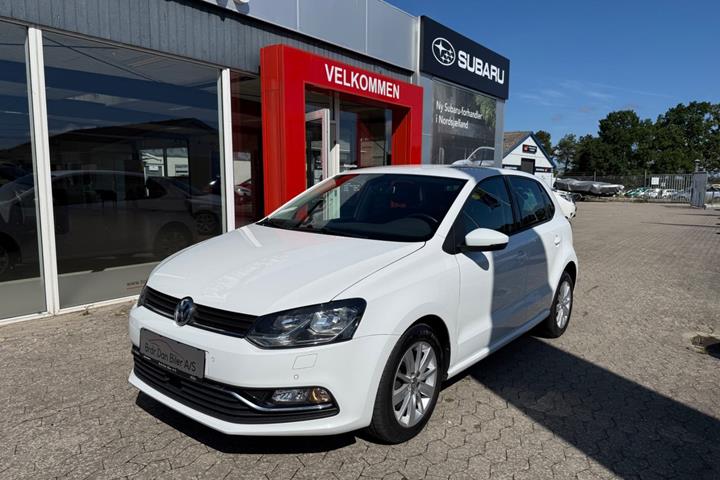 Hvid VW Polo fra 2015