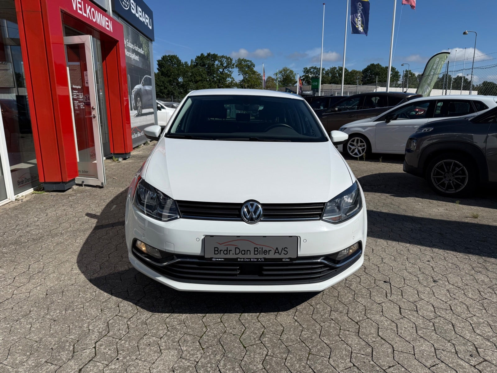 Hvid VW Polo fra 2015