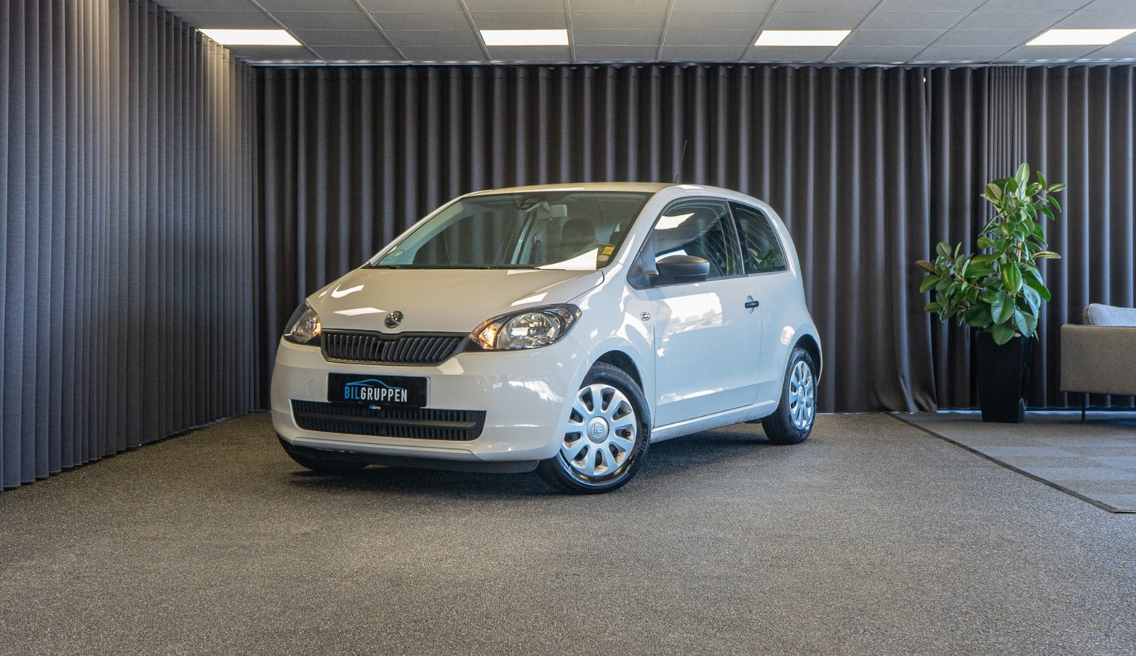 Hvid Skoda Citigo fra 2013