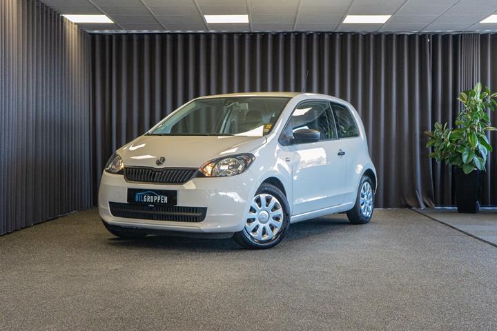 Hvid Skoda Citigo fra 2013