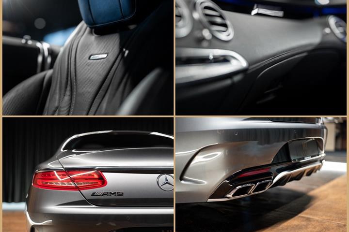 Grå Mercedes S63 fra 2017