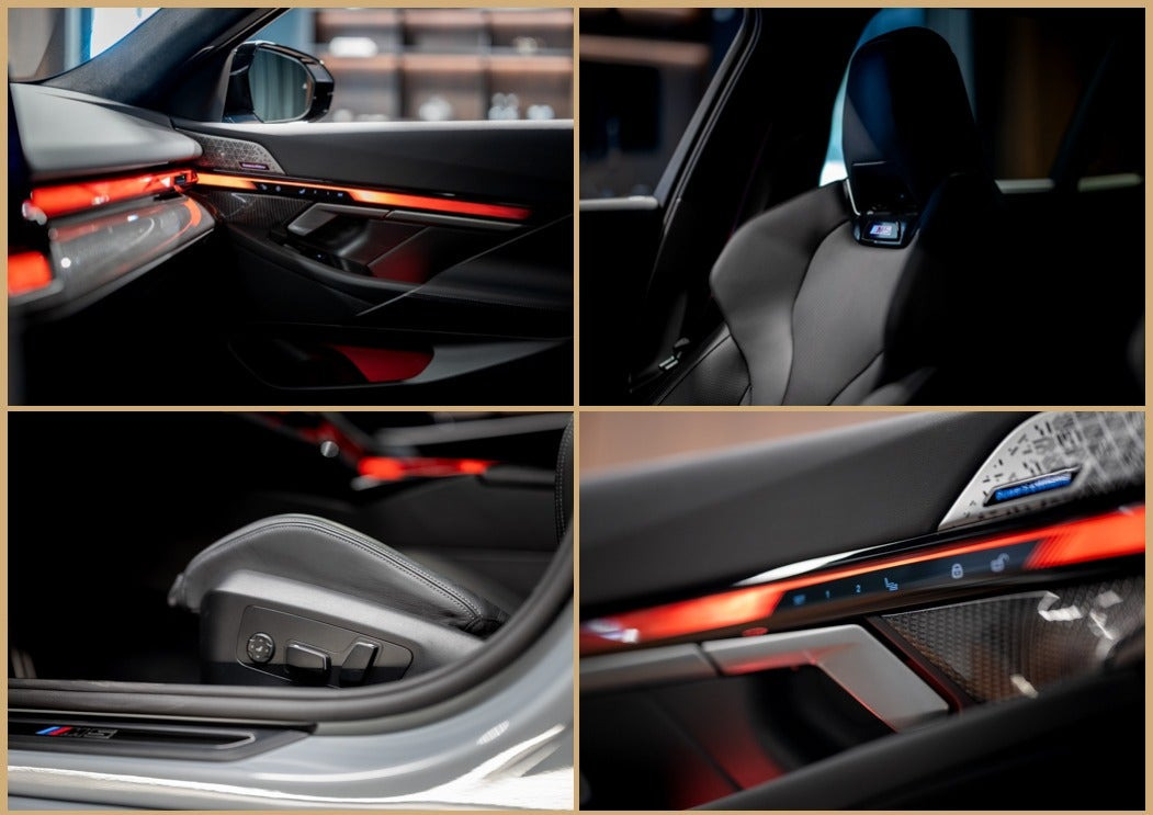 Grå BMW M5 fra 2025