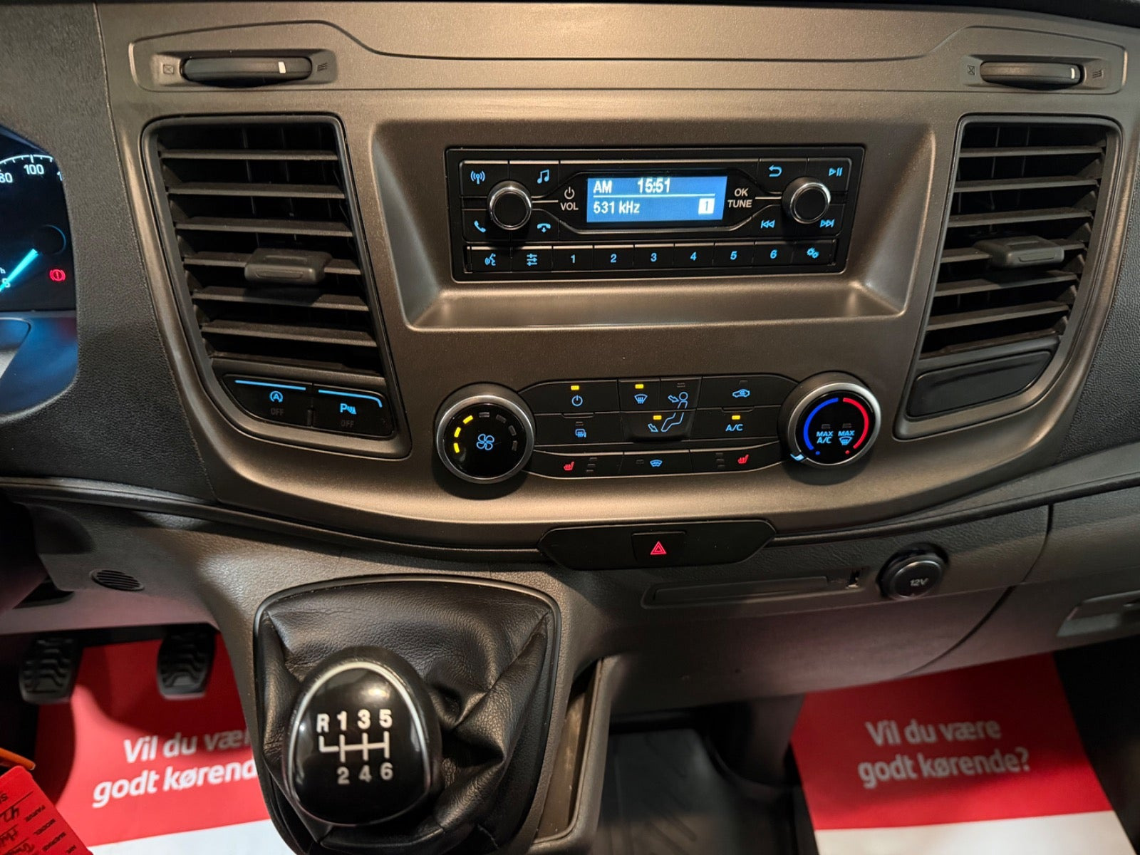 Hvid Ford Transit Custom 280 L1 fra 2018
