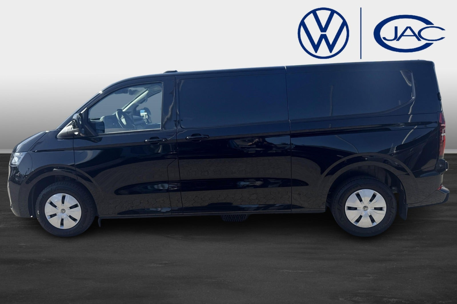 Sort VW Transporter fra 2026