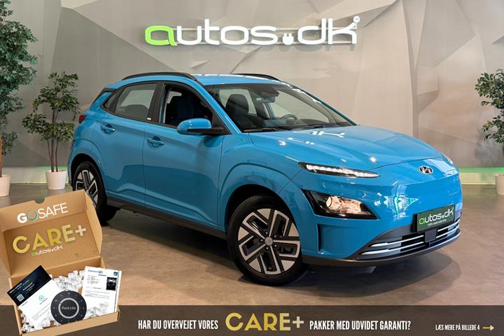 Blå Hyundai Kona fra 2021