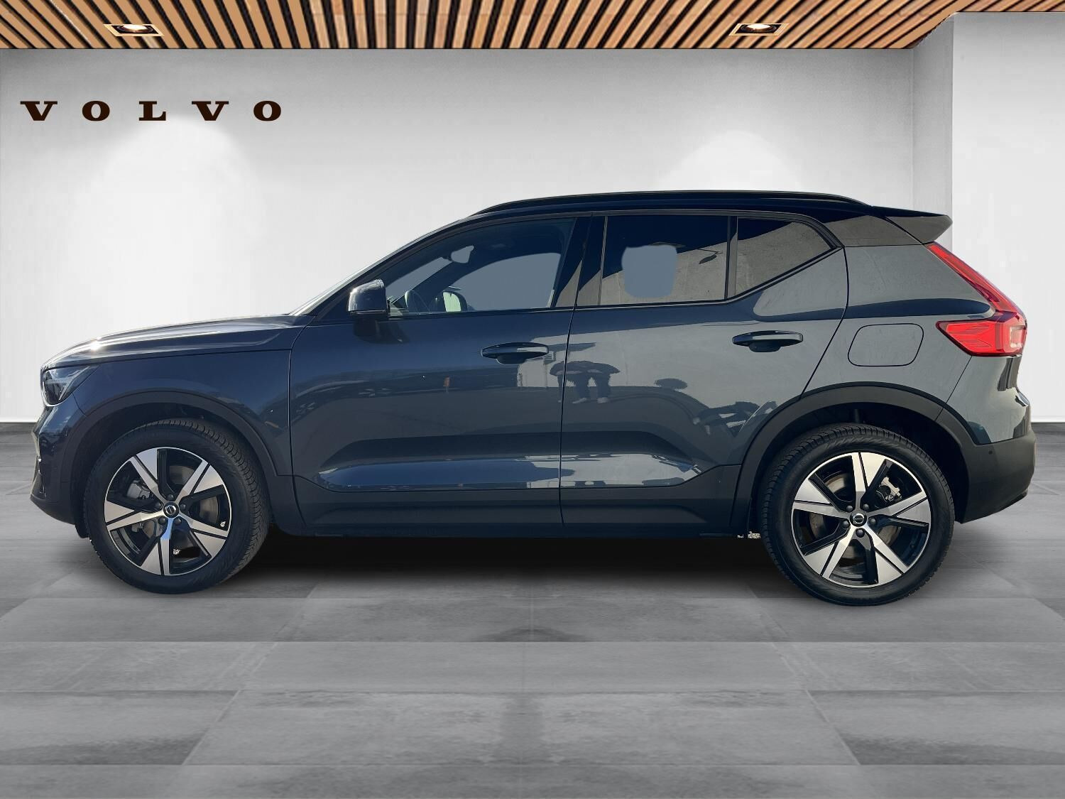 Blå Volvo EX40 fra 2026