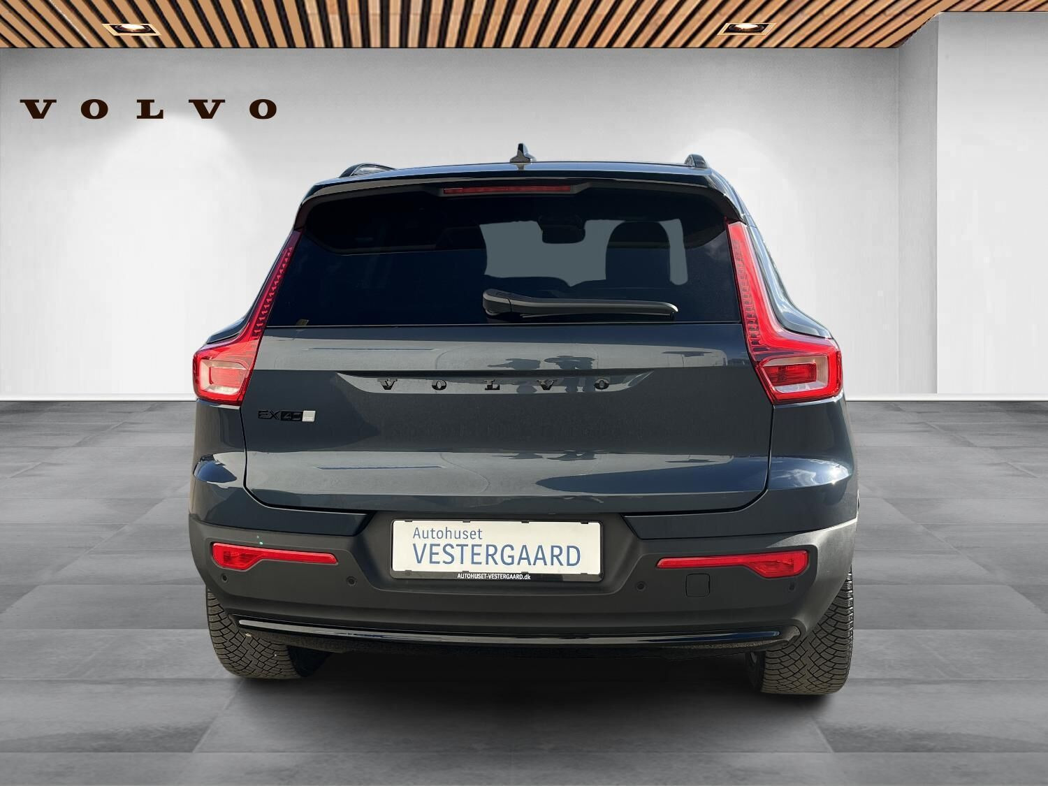 Blå Volvo EX40 fra 2026