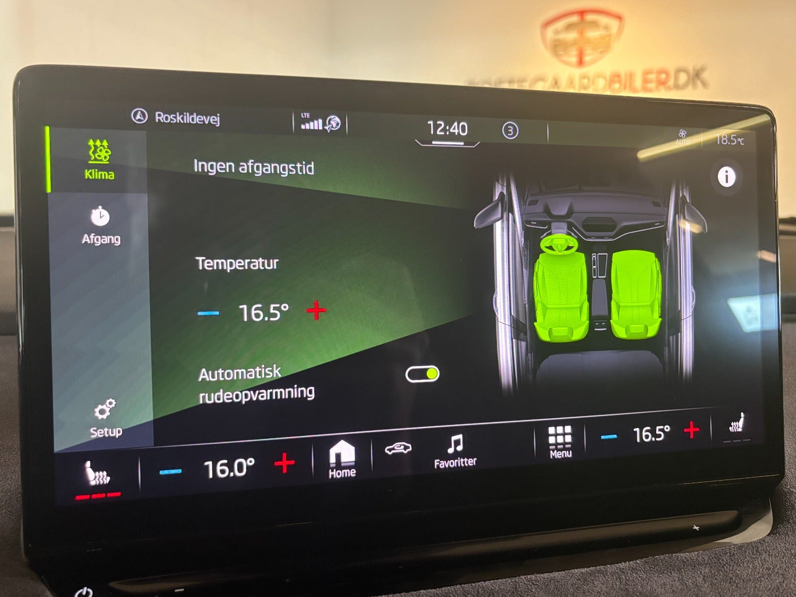 Sort Skoda Enyaq fra 2023