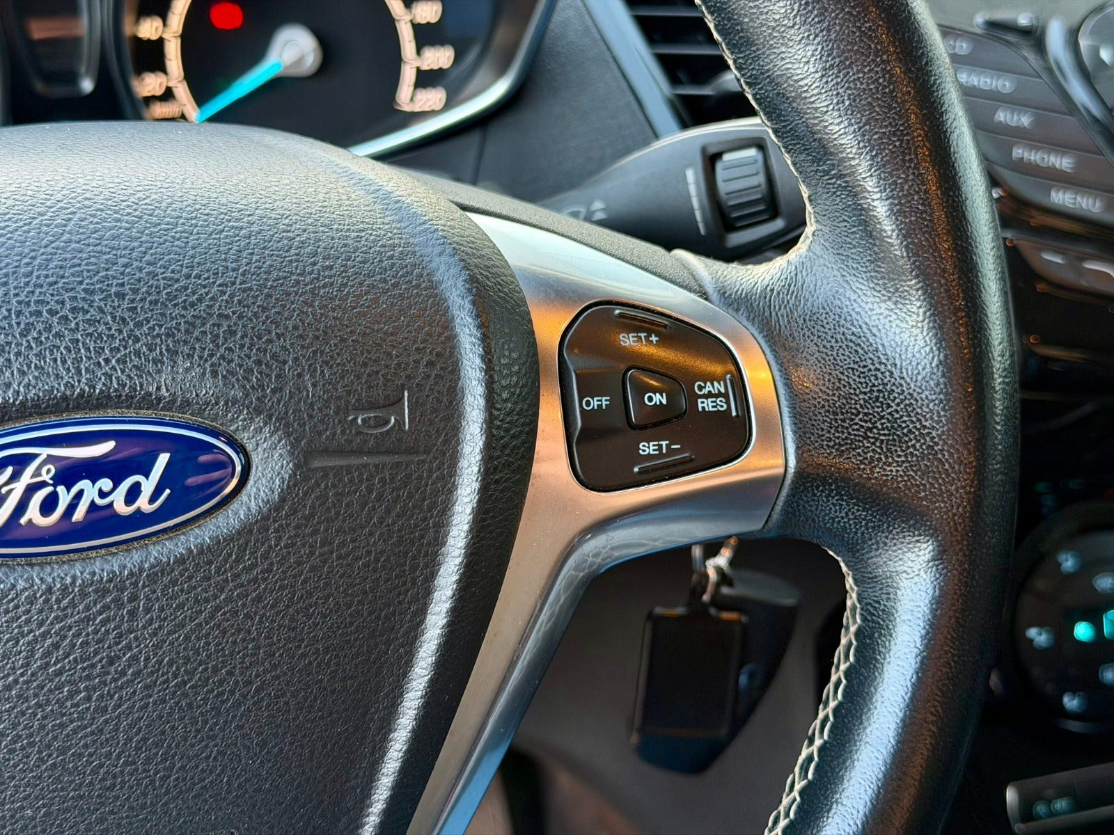 Rød Ford Fiesta fra 2017