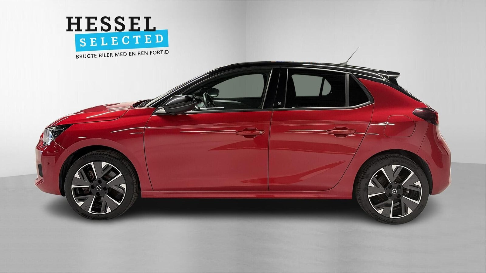 Rød Opel Corsa-e fra 2023