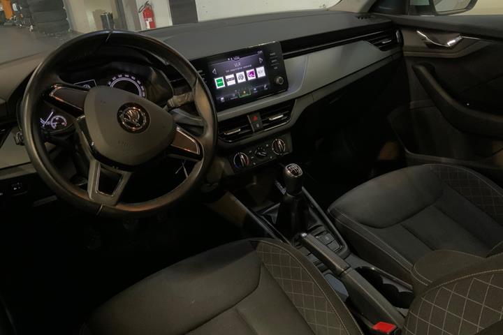 Hvid Skoda Kamiq fra 2020