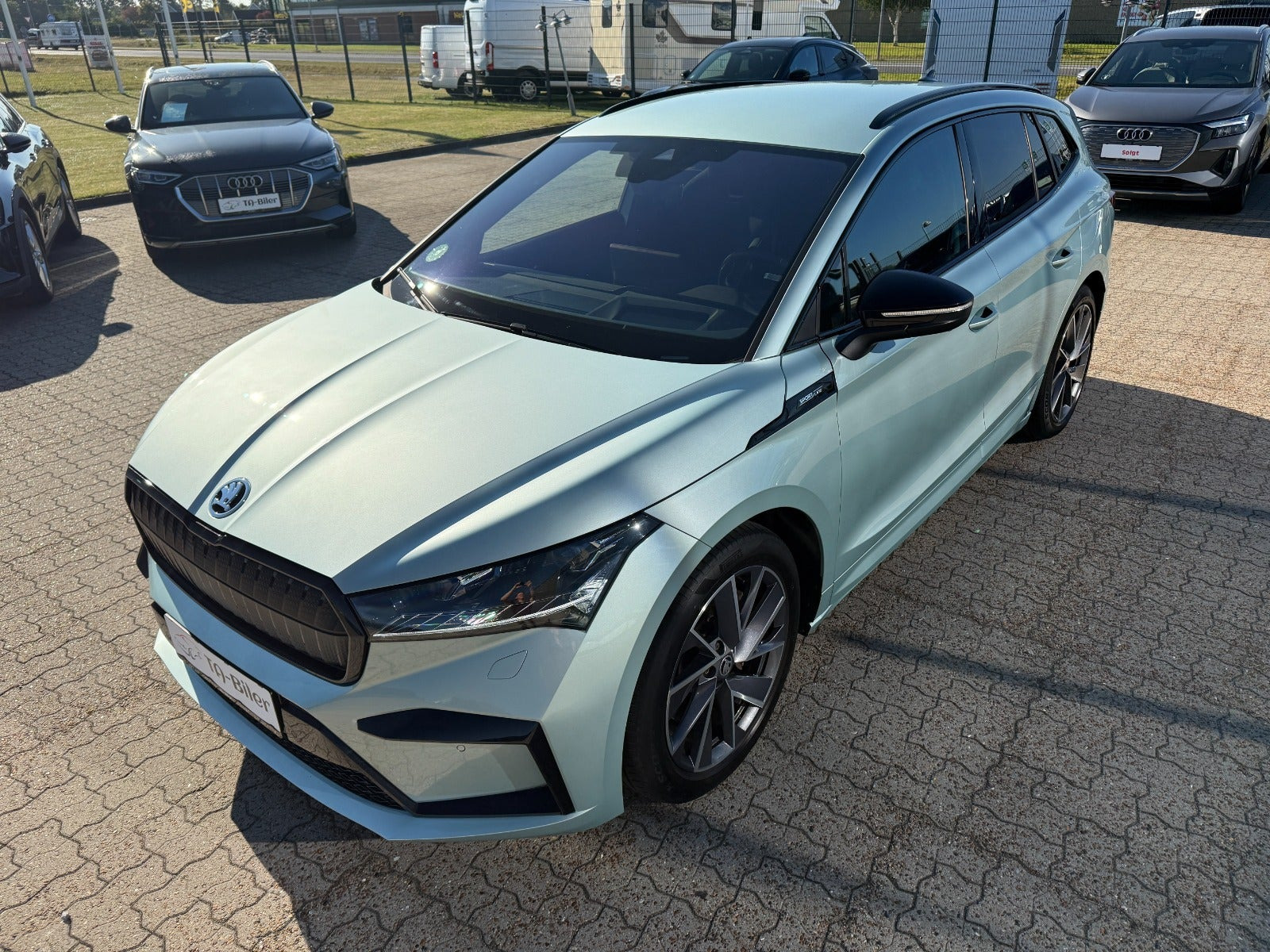 Grøn Skoda Enyaq fra 2022