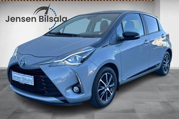Sort Toyota Yaris fra 2020 set udefra