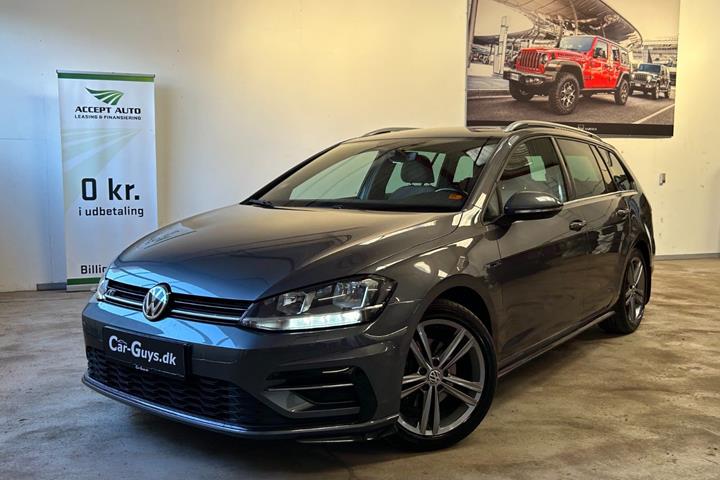 Rød VW Golf VII fra 2017