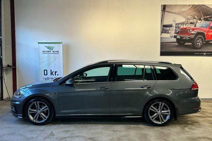 Rød VW Golf VII fra 2017