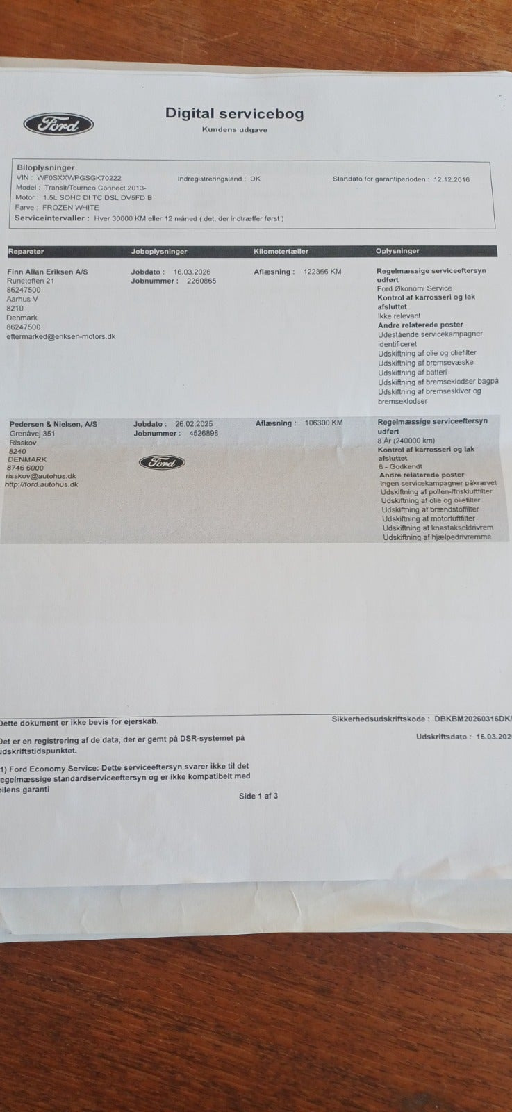undefined Ford Transit Connect fra 2017