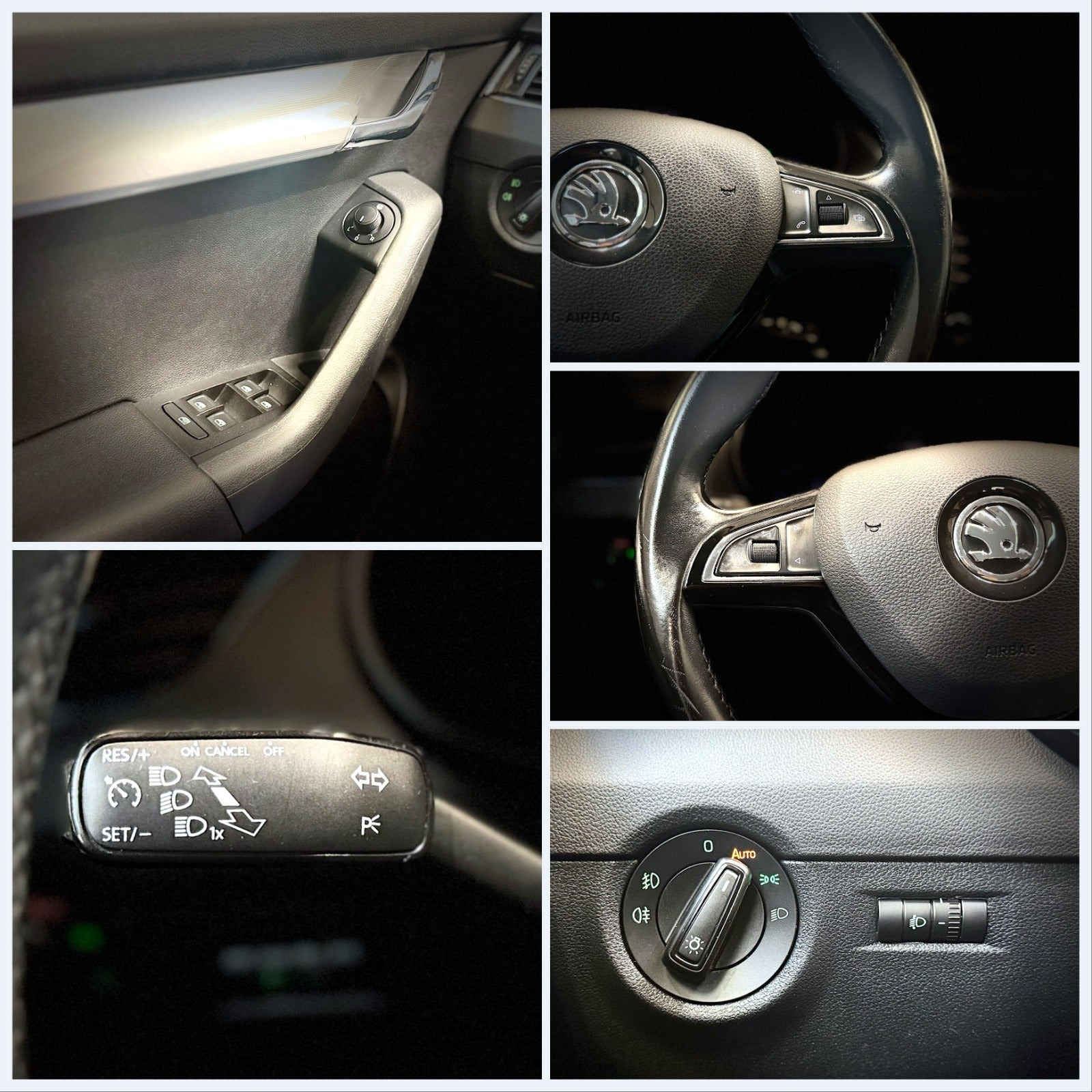 Grå Skoda Octavia fra 2017