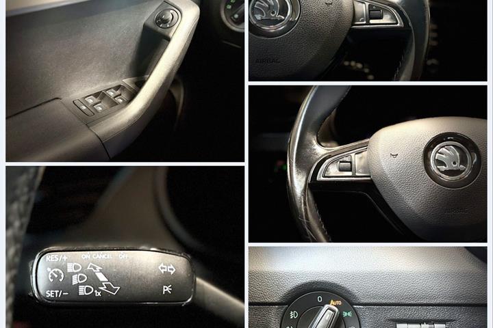 Grå Skoda Octavia fra 2017