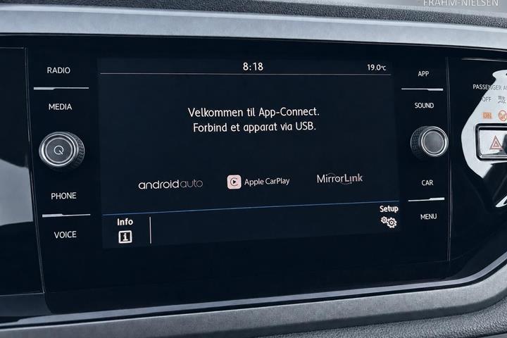 Sort VW Polo fra 2018