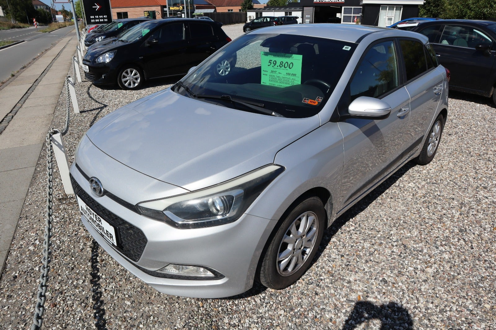 Sølv Hyundai i20 fra 2017