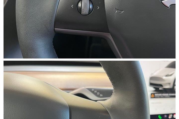 Hvid Tesla Model Y fra 2023
