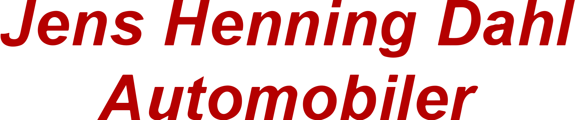Jens Henning Dahl Automobiler