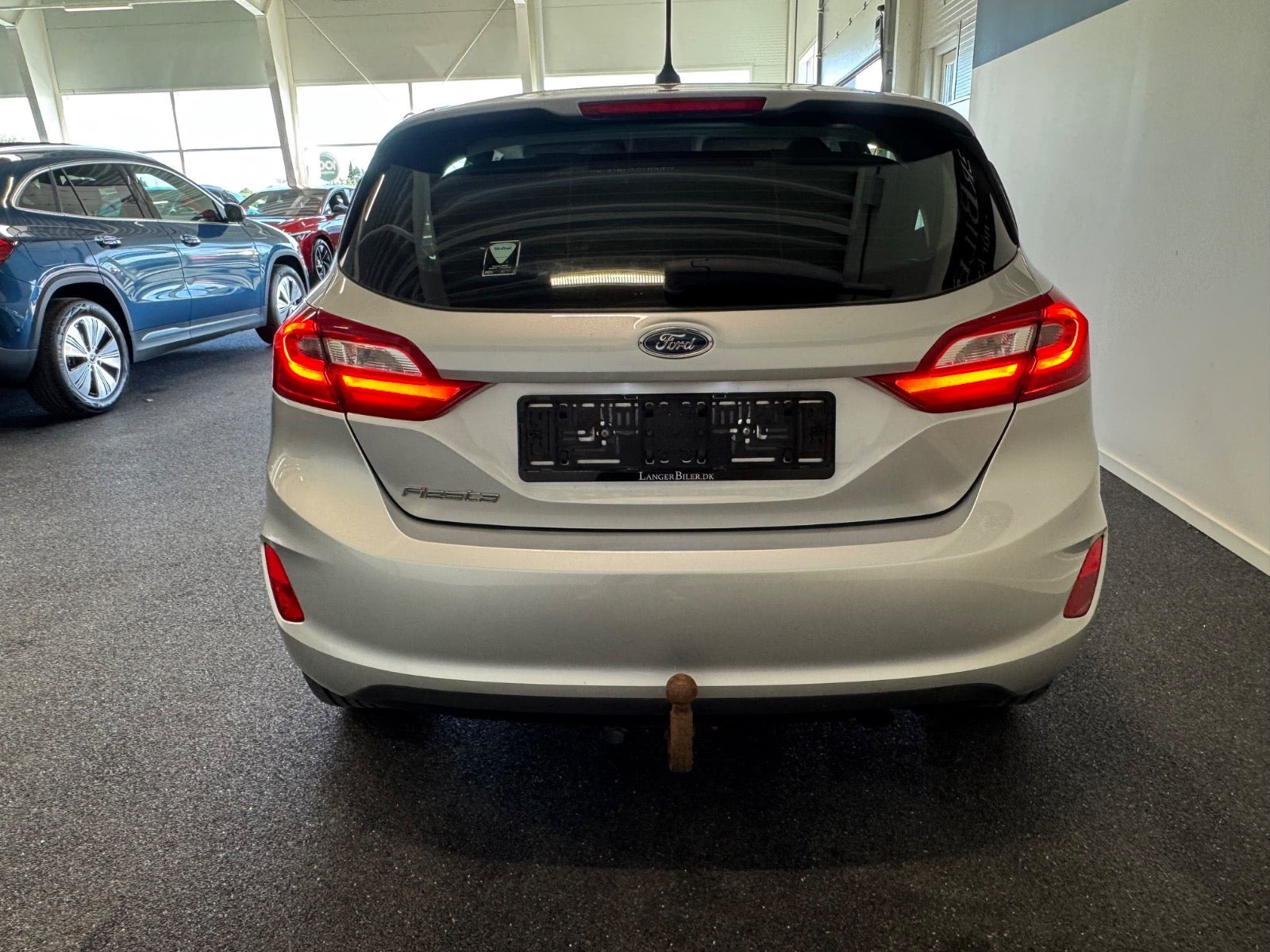 Sølv Ford Fiesta fra 2018
