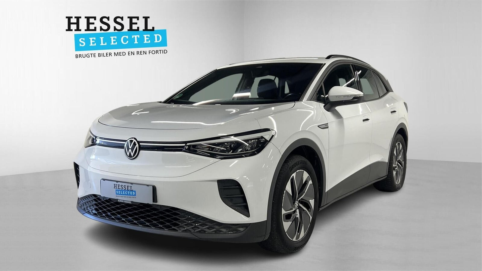 Hvid VW ID.4 fra 2022 set udefra