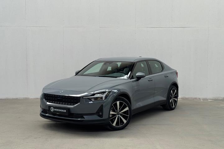 Grå Polestar 2 fra 2022 set udefra