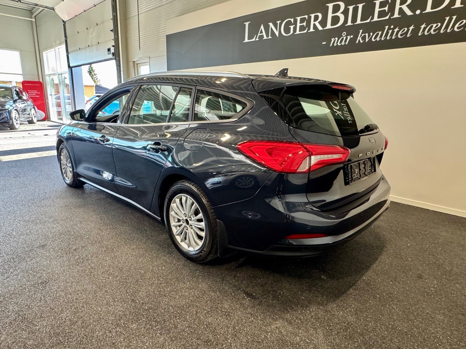Blå Ford Focus fra 2021