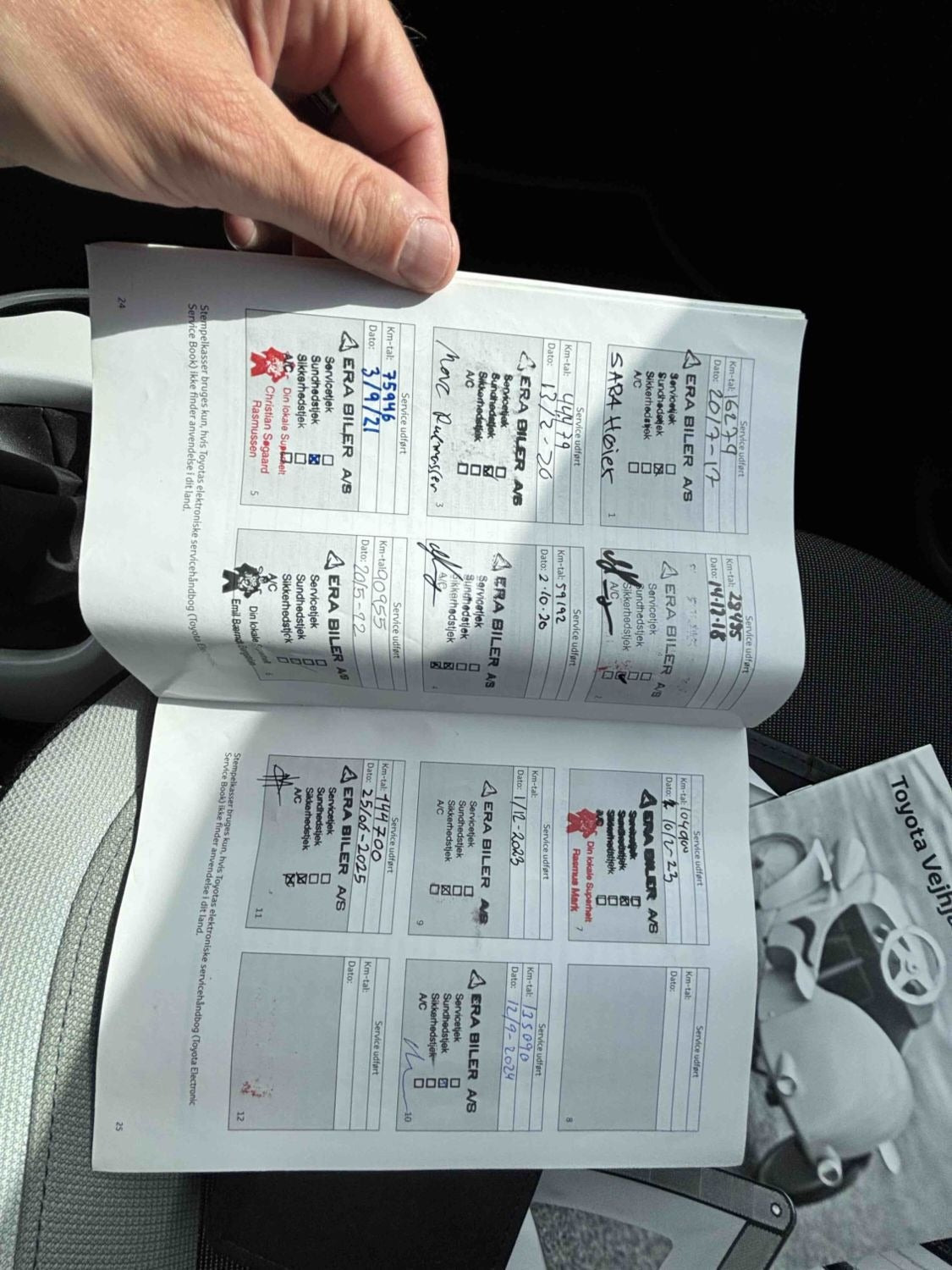 Hvid Toyota Aygo fra 2015