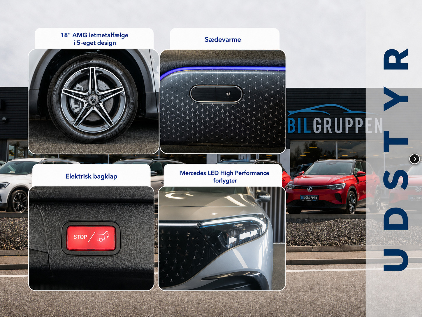 Grå Mercedes EQB250+ fra 2025