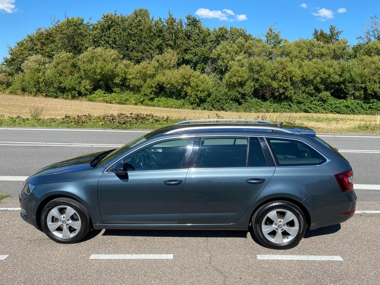 Grå Skoda Octavia fra 2020