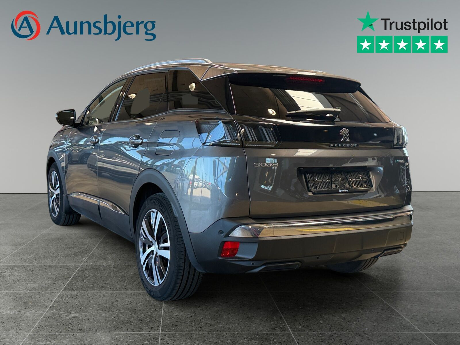Grå Peugeot 3008 fra 2021