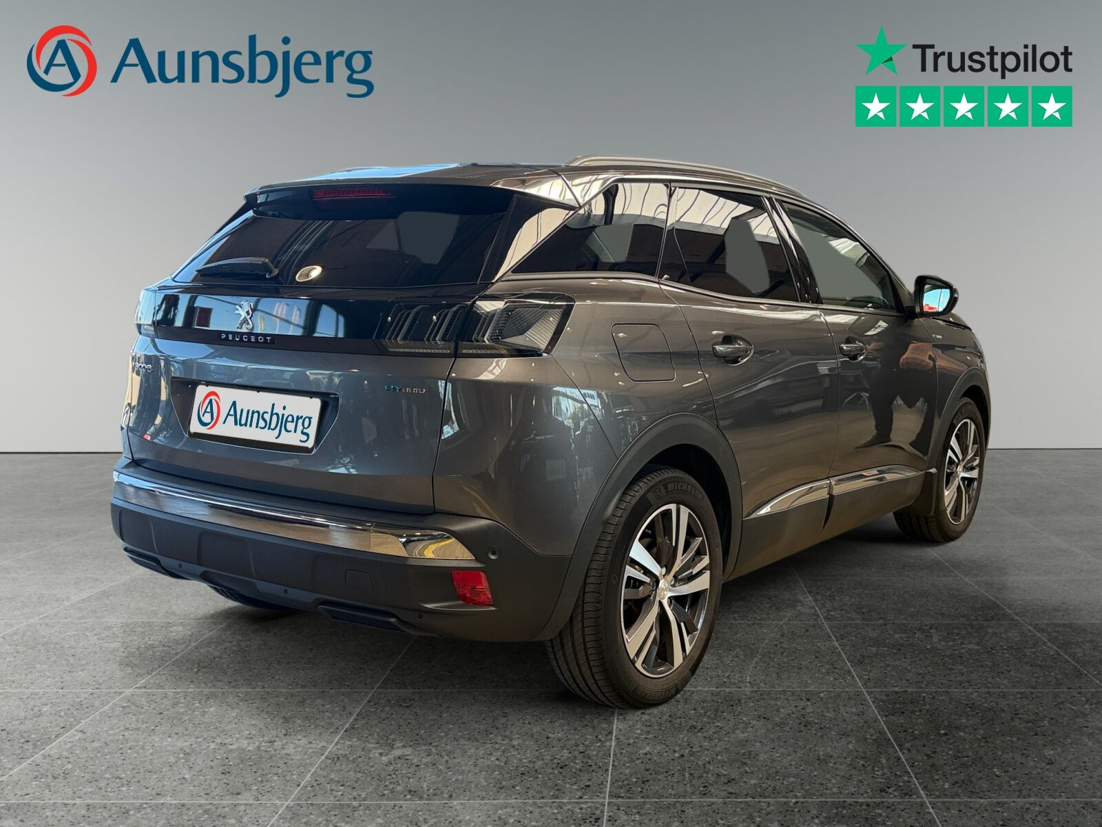 Grå Peugeot 3008 fra 2021