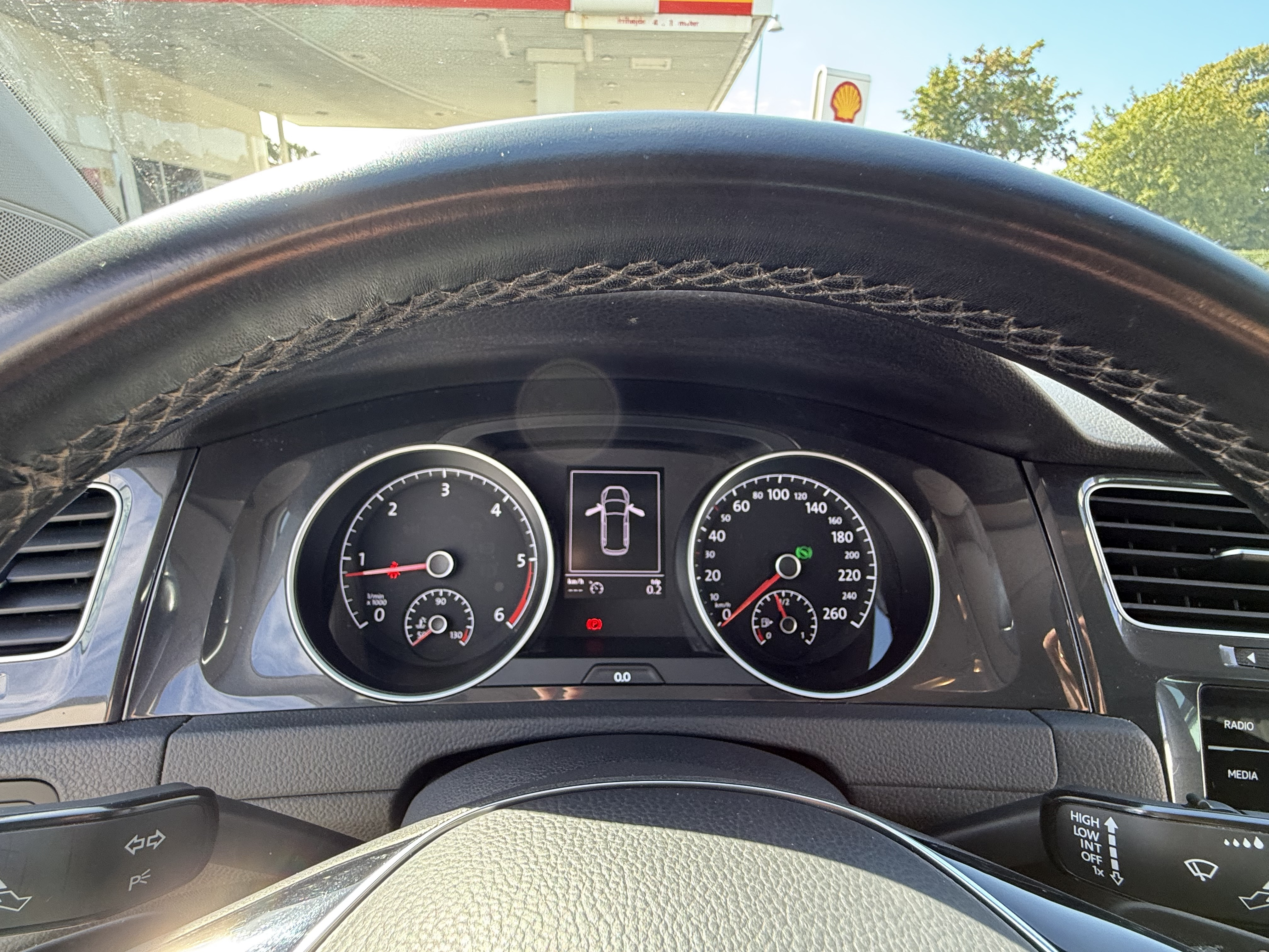 Sort VW Golf VII fra 2017
