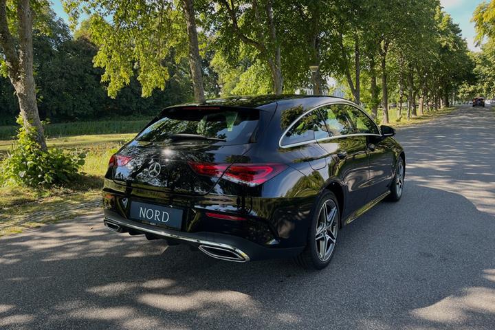 Grøn Mercedes CLA250 e fra 2023