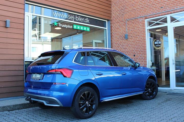 Blå Skoda Kamiq fra 2020