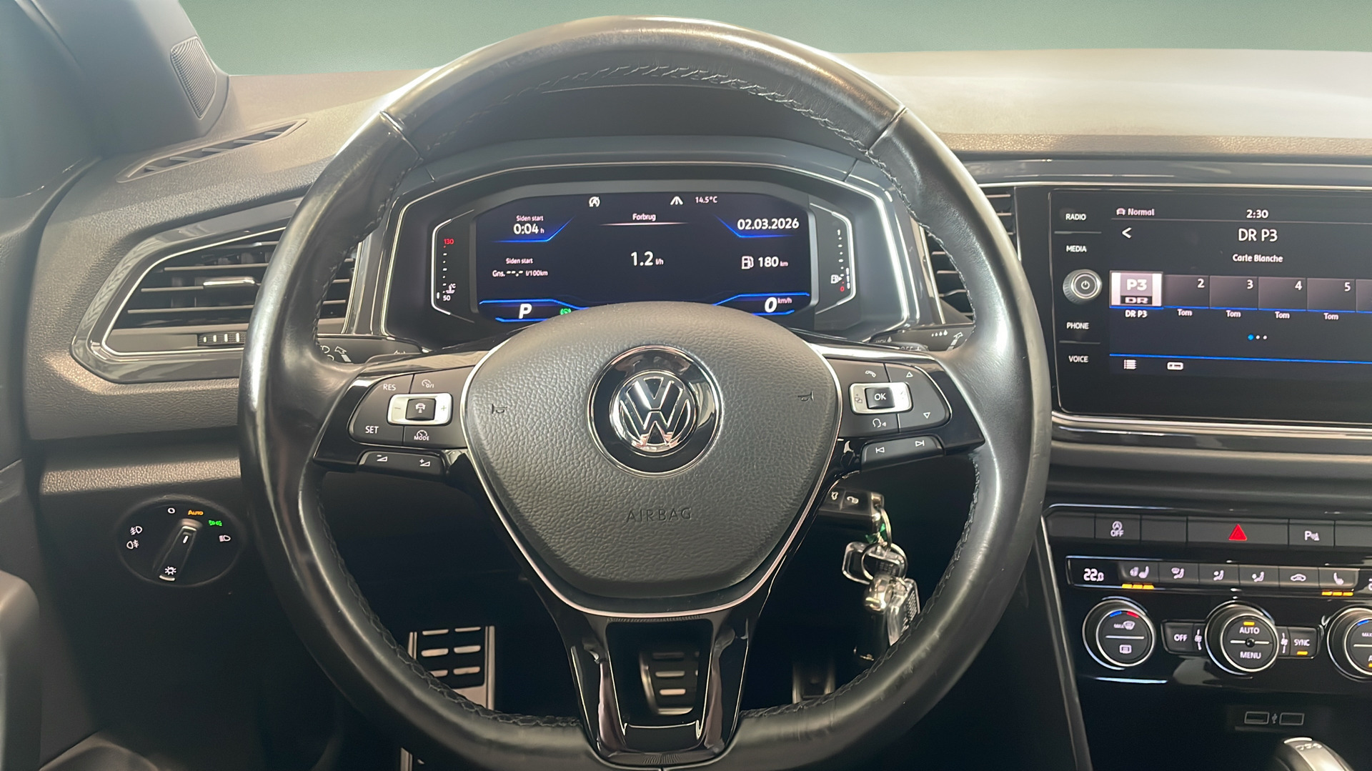 Hvid VW T-Roc fra 2018