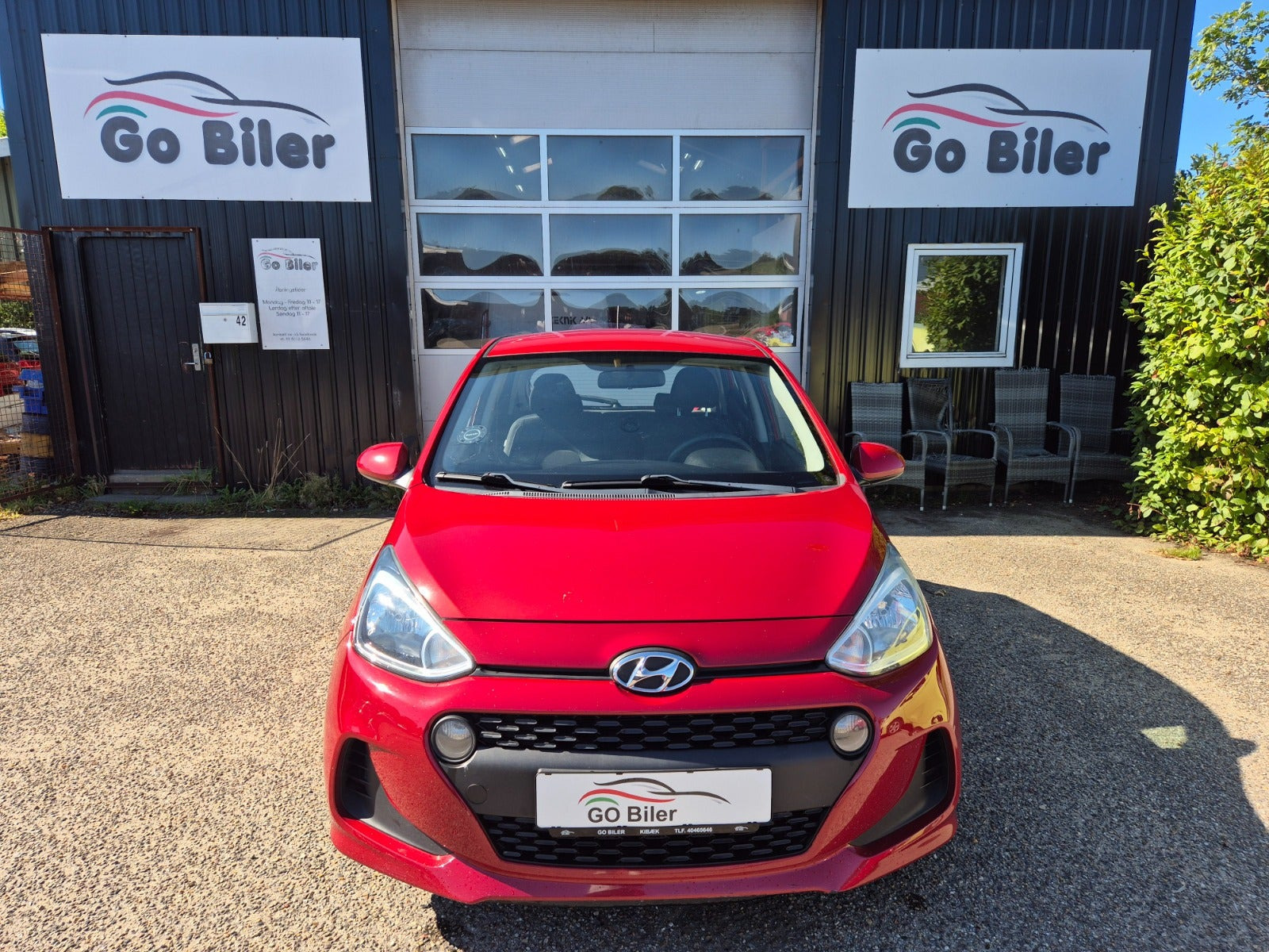 Grøn Hyundai i10 fra 2019
